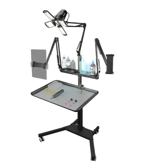 Taidu X1 Multi-Function Workbench with Light and Phone Holder - Tattoo Furniture - Mithra Tattoo Supplies Canada