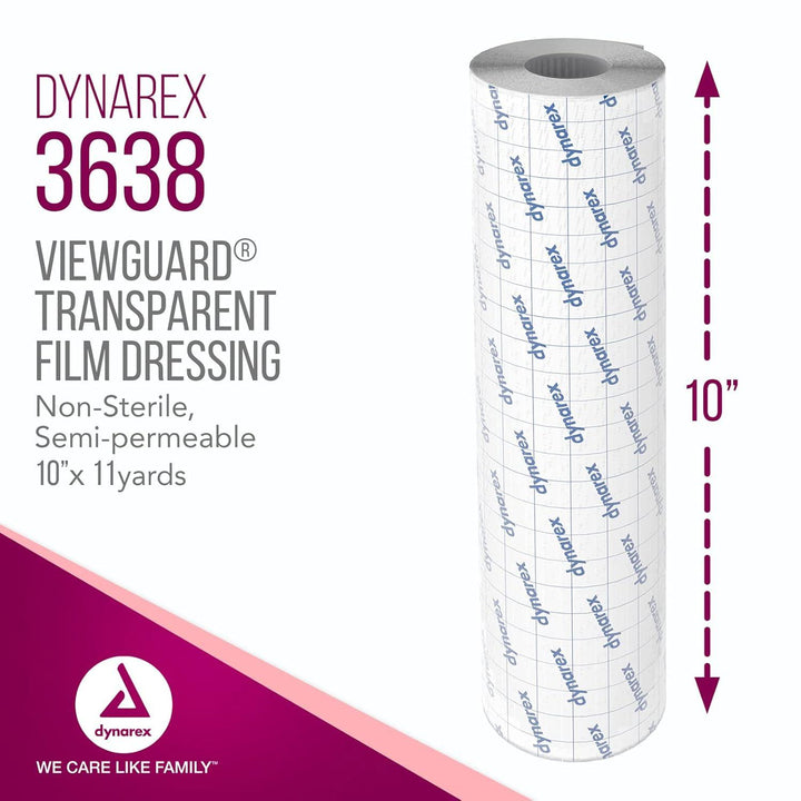 Dynarex - View Guard Transparent Film Dressing Roll - Station Prep. & Barriers - Mithra Tattoo Supplies Canada