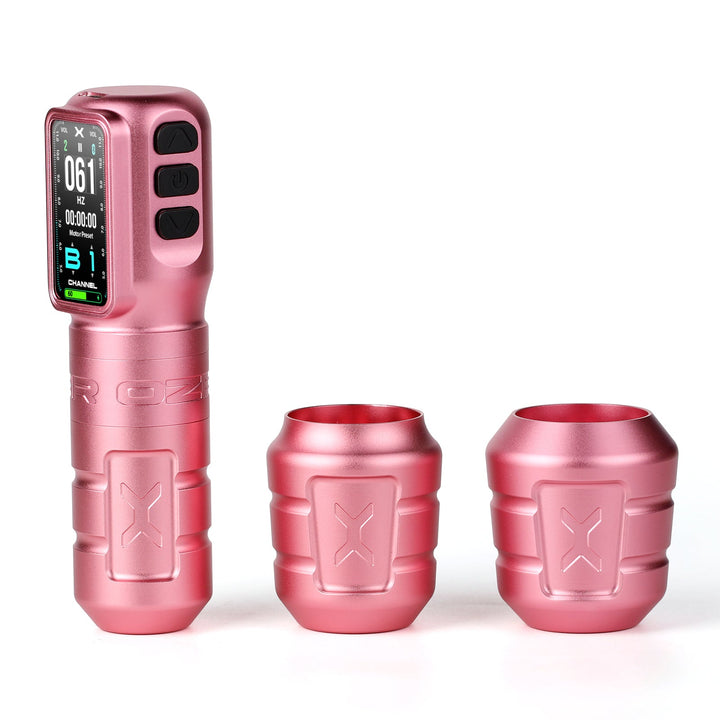 Ozer Channel X Tattoo Machine - Pink - Tattoo Machine - Mithra Tattoo Supplies Canada