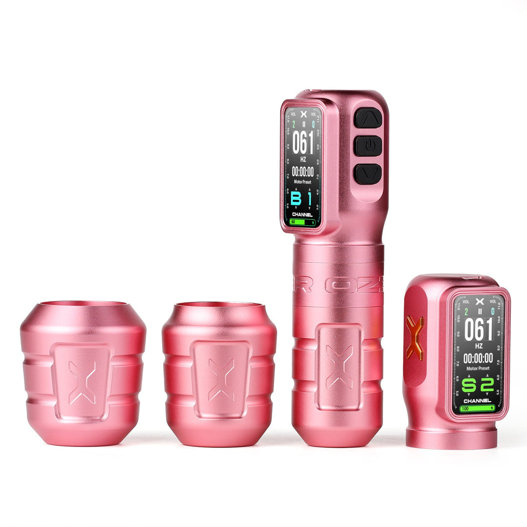 Ozer Channel X Tattoo Machine - Pink - Tattoo Machine - Mithra Tattoo Supplies Canada