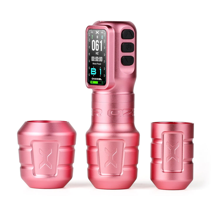 Ozer Channel X Tattoo Machine - Pink - Tattoo Machine - Mithra Tattoo Supplies Canada