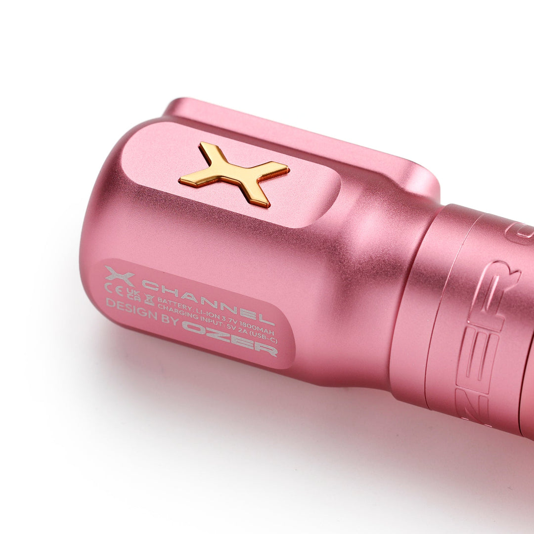 Ozer Channel X Tattoo Machine - Pink - Tattoo Machine - Mithra Tattoo Supplies Canada