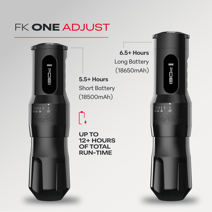FK Irons One Adjust Wireless Tattoo Machine - Gun Metal - Tattoo Machine - Mithra Tattoo Supplies Canada