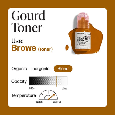 Perma Blend Gourd Toner - PMU Pigments - Mithra Tattoo Supplies Canada