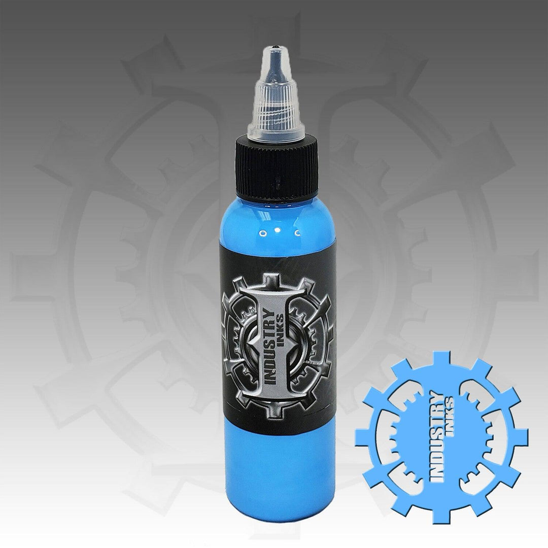 Industry Ink Non Photo Blue - Tattoo Ink - Mithra Tattoo Supplies Canada