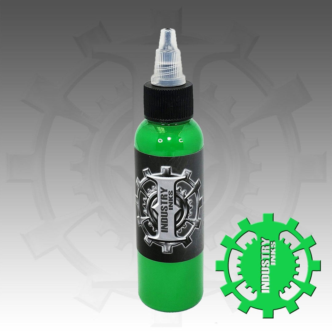 Industry Ink True Green - Tattoo Ink - Mithra Tattoo Supplies Canada