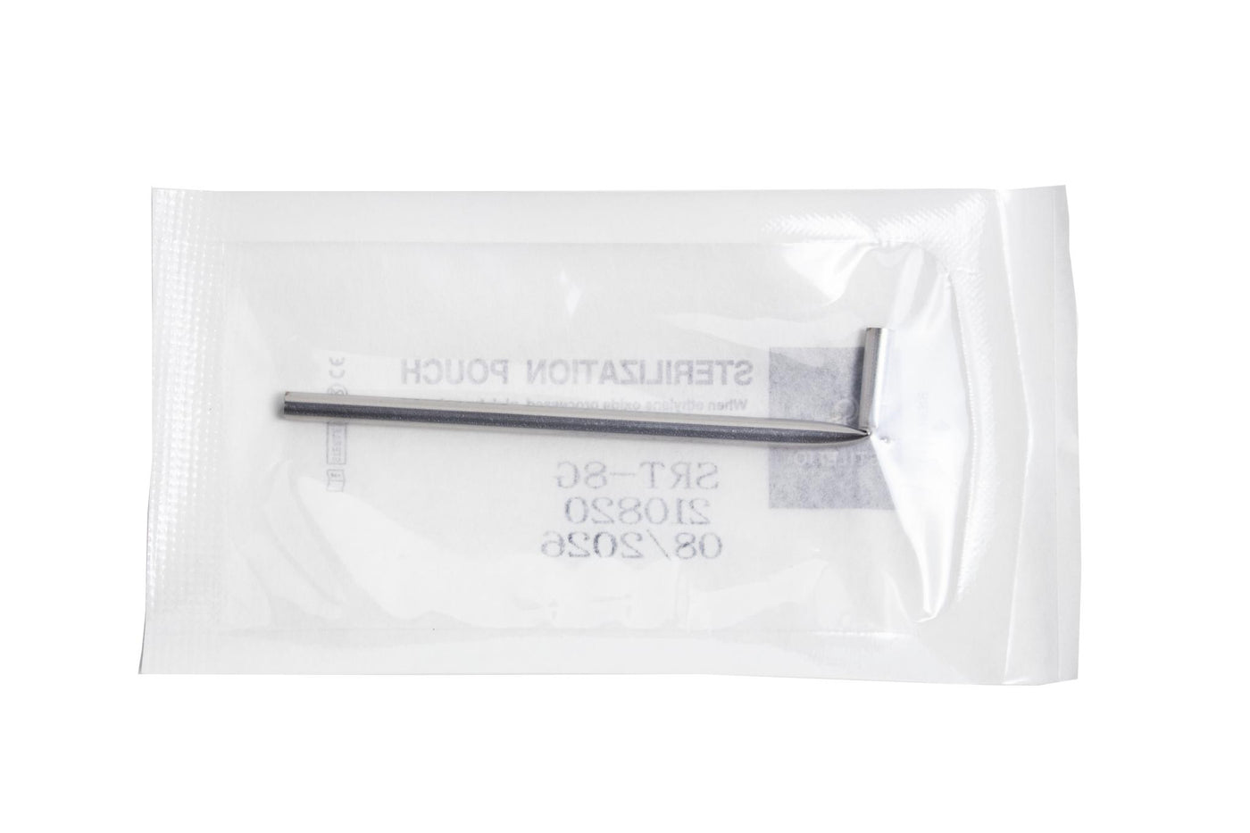 Stiletto Steel Pre-bent Receiving Tubes - Disposable Piercing Tools - Mithra Tattoo Supplies Canada