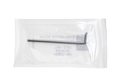 Stiletto Steel Pre-bent Receiving Tubes - Disposable Piercing Tools - Mithra Tattoo Supplies Canada