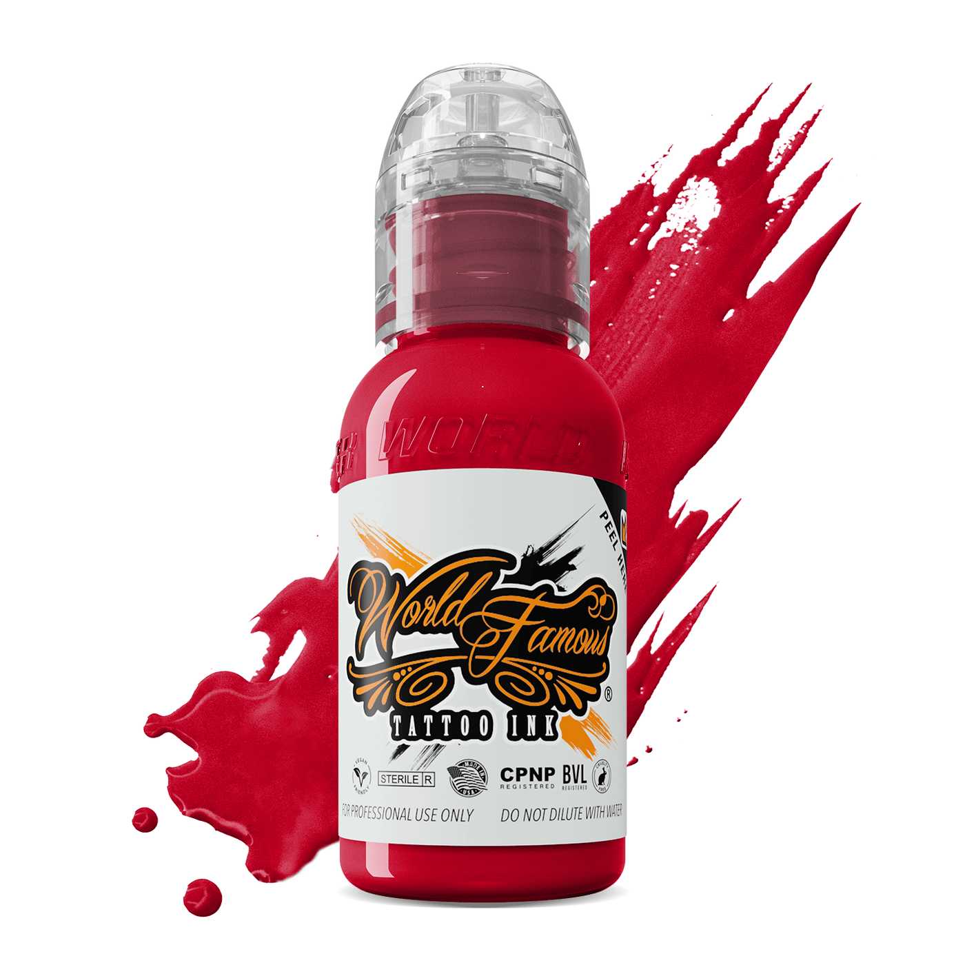 World Famous United Ink Red - Tattoo Ink - Mithra Tattoo Supplies Canada